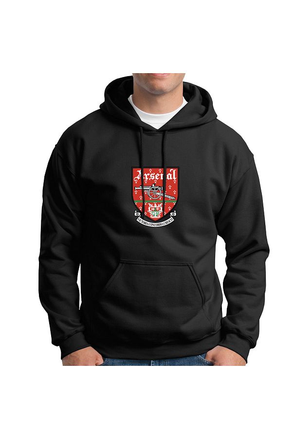 nfstore Unisex Regular Fit Arsenal Retro Logo Hooded Sweatshirt Trendyol