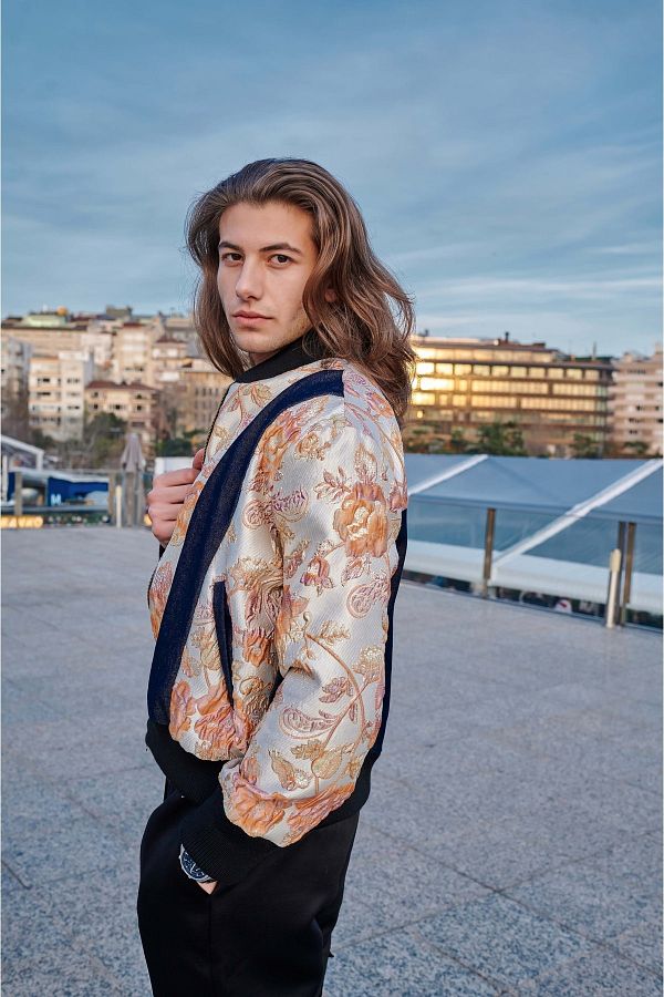 Brocade bomber jacket clearance