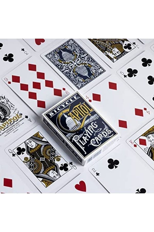 TUTYAKALA Bicycle Capitol Playing Cards Black Collection Poker Deck Trendyol