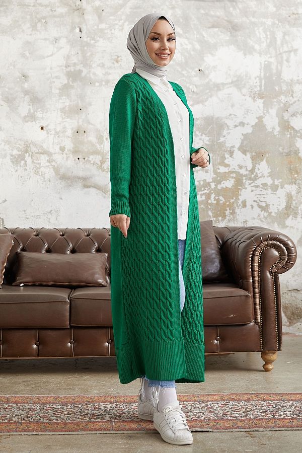 Long cardigan green hotsell