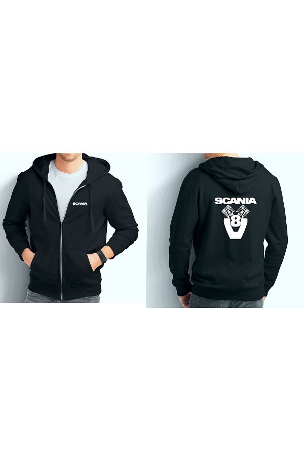 Ac k Garaj Scania V8 Printed Zipper Sweat Trendyol