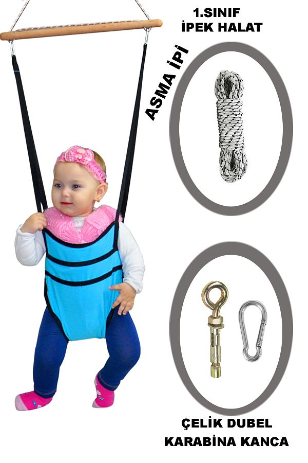Baby walker with seat belt clearance