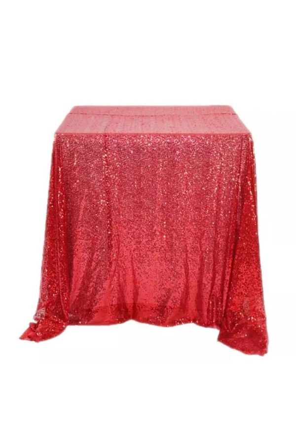 Paris Life-Red Sequined Tablecloth - Red 1