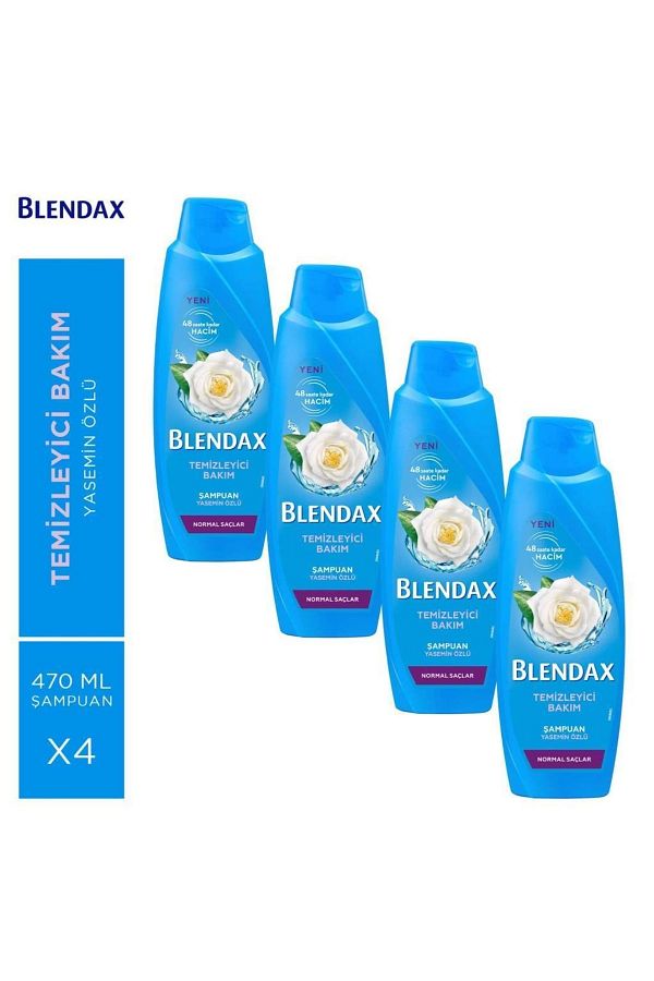 Blendax-470 Ml Jasmine Extract Shampoo - 4 Pieces 1