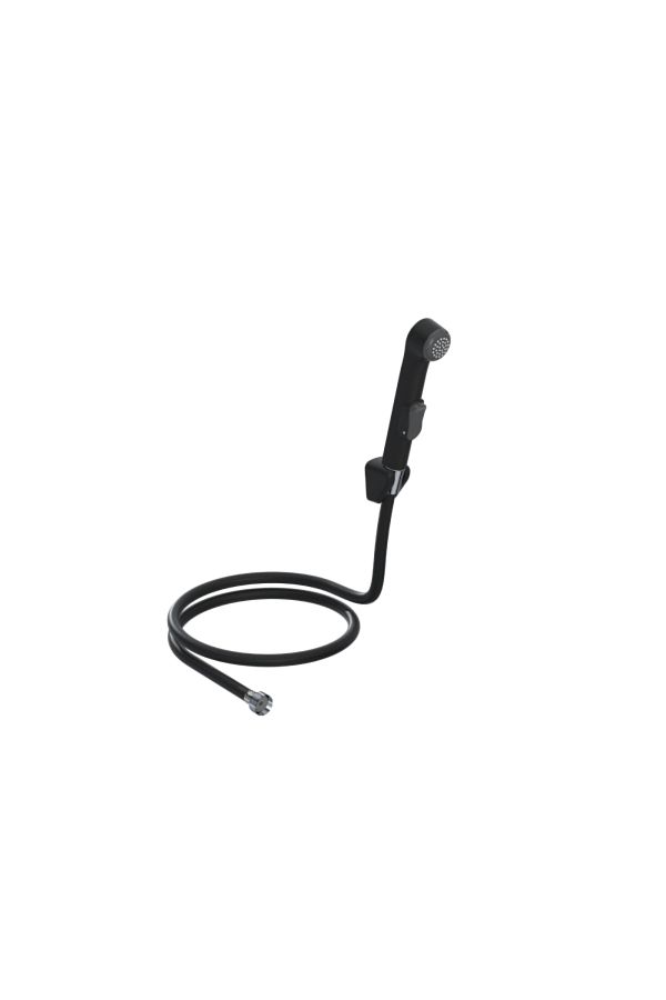 İZYAPI-Trace Structure Dirting Shut-off PVC Hose Elixir Buttoned Black 1