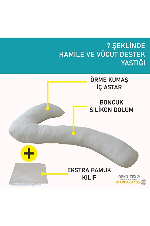 GELİŞİM YATAK ''?'' Şeklinde Özel Tasarım Hamile Ve Vücut Destek Yastığı