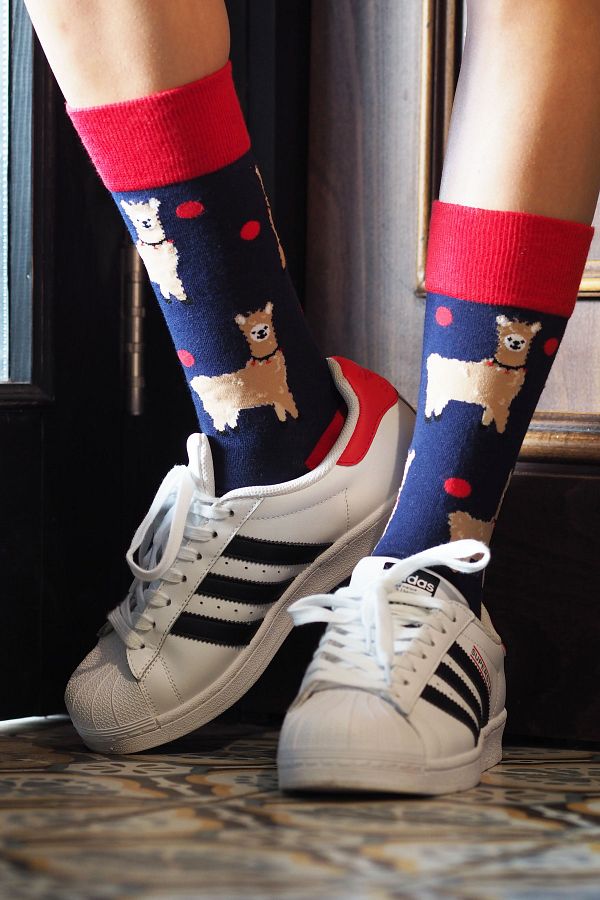 JIGGLE WIGGLES-Lama Patterned Socks 1