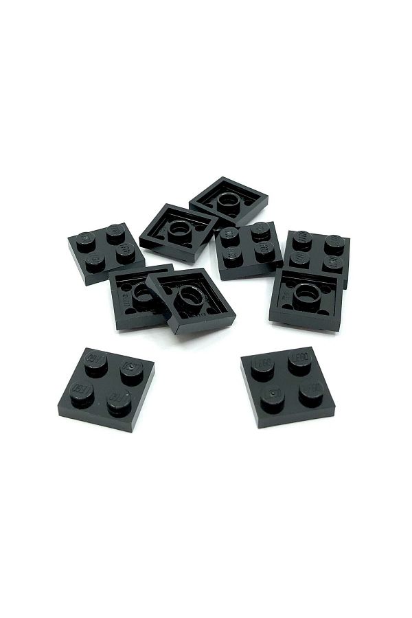 LEGO-Original Moc Custom Accessory Creator Plate 2 X 2 Flat Brick Black 8 Pieces Will Be Sent 1