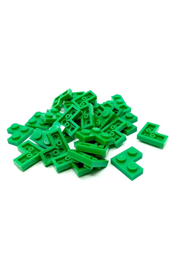 LEGO Moc Custom Aksesuar Creator Plate 2 X 2 Corner Düz Köşe Tuğla Yeşil 6 Adet Gönderilecek