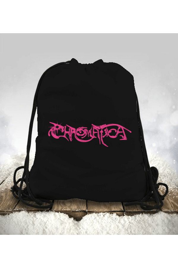 Tisho-Lady Gaga Chromatica Logo Bag Drawstring Sports Bag 1