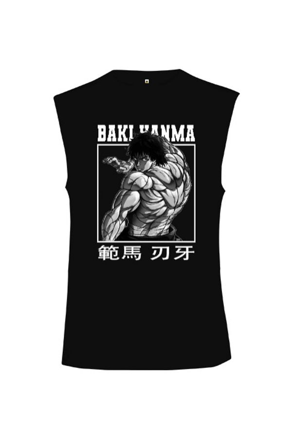 Tisho-Baki Anime Design Bodybuilding Gym Bodybuilding Fitness Printed Cut Sleeve Unisex T-Shirt 1