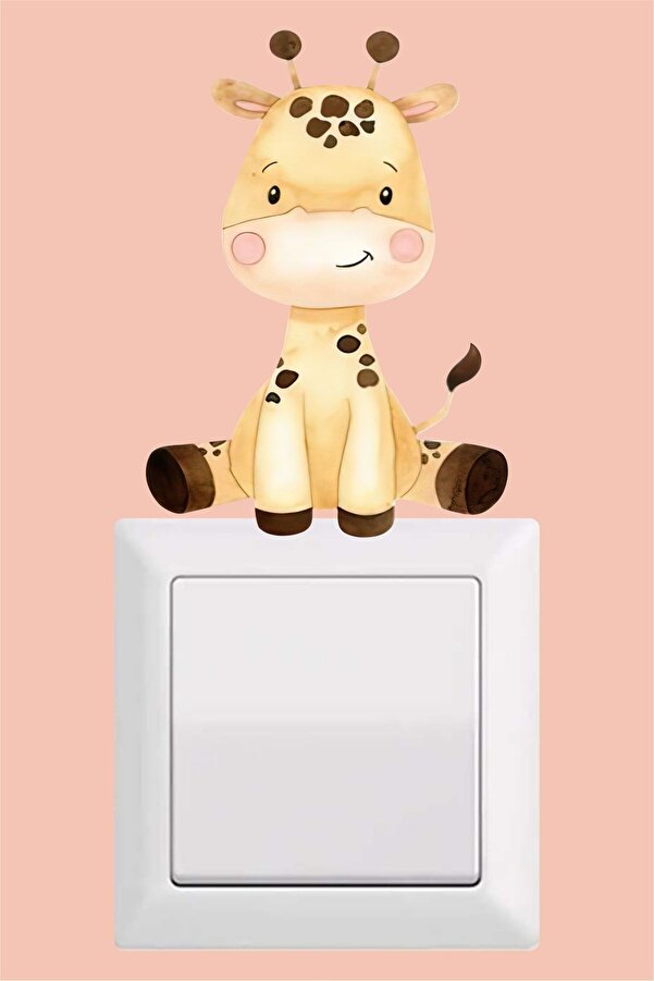 Duende Sticker - Zürafa Loli Çocuk Odası Priz Stickerı