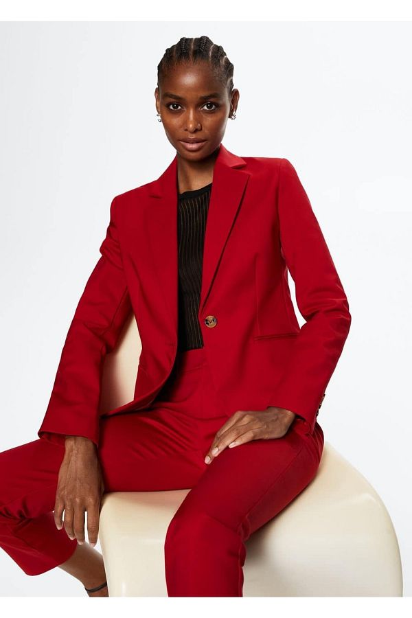 MANGO Jacket Red Blazers Trendyol