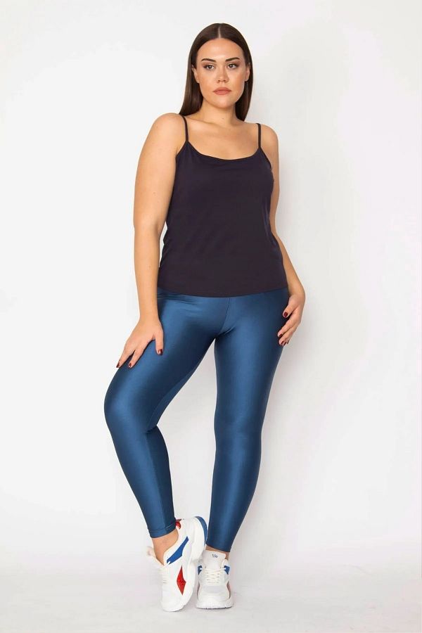 manolyabutik Plus Size Shiny Disco Tights Trendyol