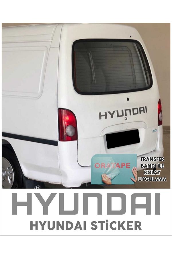 zafrakreklam-Hyundai H100 Minibus Sticker Metallic Matte Gray 1