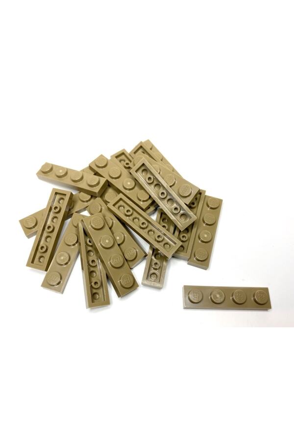 LEGO Orjinal Moc Custom Aksesuar Creator Plate 1 X 4 Düz Tuğla Koyu Taba 8 Adet Gönderilecek
