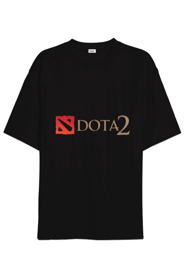 Tisho Dota 2 Logo Oversize Unisex T Shirt Trendyol