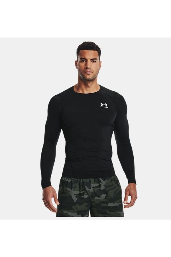 Under Armour-Čierna pánska blúzka Armour Heatgear s dlhým rukávom 1