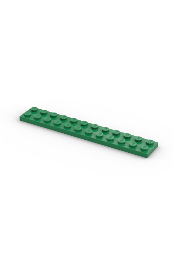 LEGO Orjinal Moc Custom Aksesuar Creator Plate 2 X 12 Uzun Düz Tuğla Yeşil 2 Adet Gönderilecek