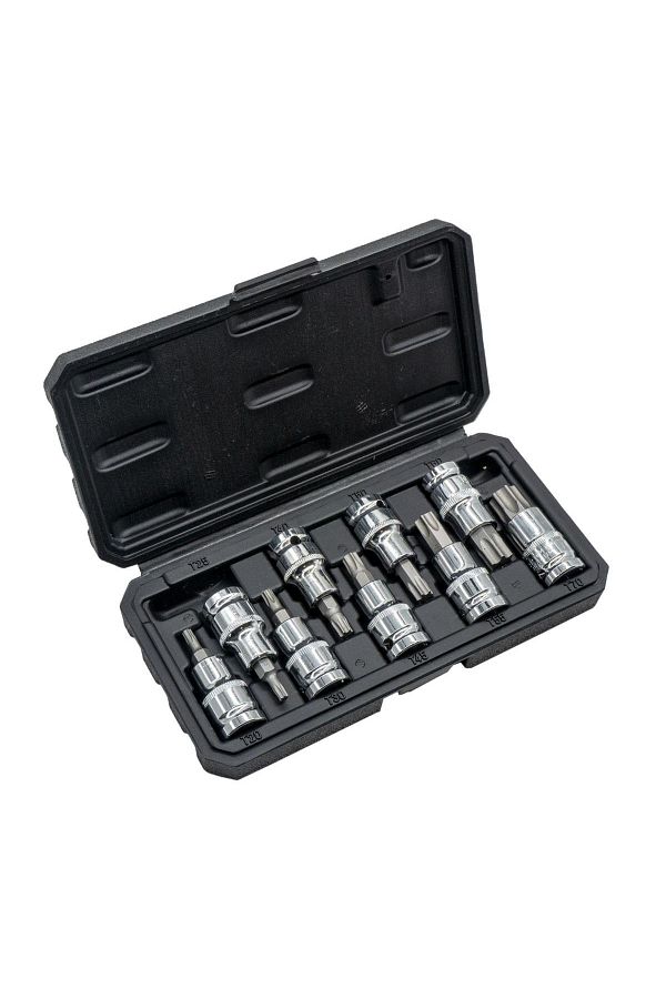 Titi-5548 1/2'' Torx Bits Tip Socket Key Set 9 Pieces 1