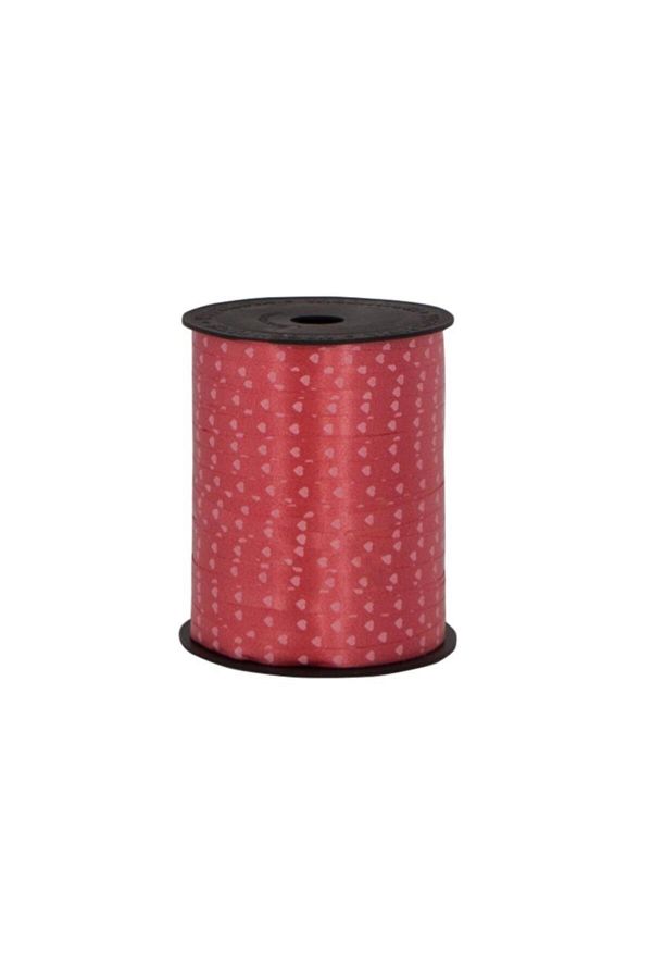 Helvacıoğlu-Wagon Rabant (raffia) 5 Mm X 200 Meters Red with Heart 4051 (Pack of 2) 1