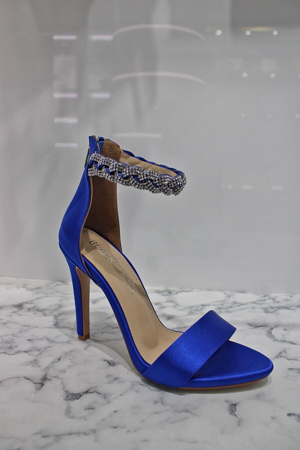 Blue evening shoes deals
