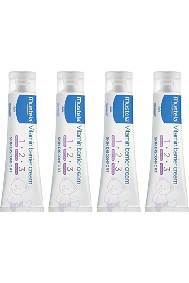 Mustela Vitamin Barrier 1-2-3 Pişik Kremi 100 Ml X4 Adet