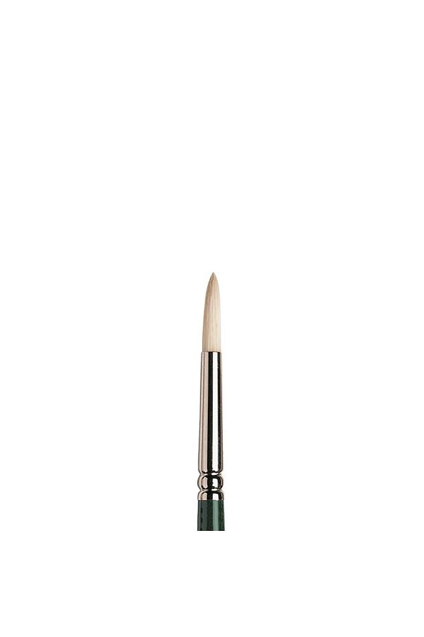 Winsor Newton-Winsor & Newton Winton Long Handle Round Brush with Hard Bristles No:4 1