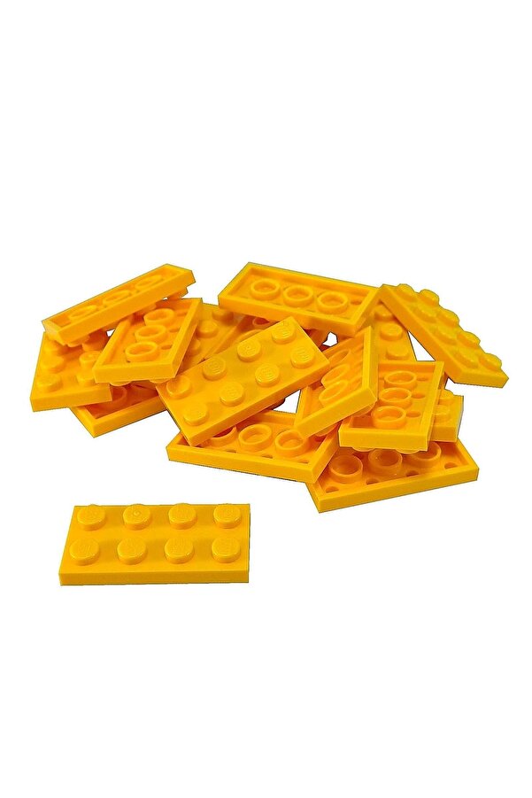 LEGO Orjinal Moc Custom Aksesuar Creator Plate 2 X 4 Düz Tuğla Açık Turuncu 8 Adet Gönderilecek