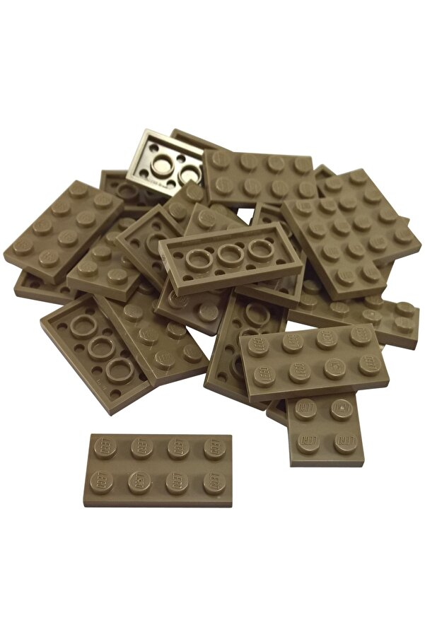 LEGO Orjinal Moc Custom Aksesuar Creator Plate 2 X 4 Düz Tuğla Koyu Taba 8 Adet Gönderilecek