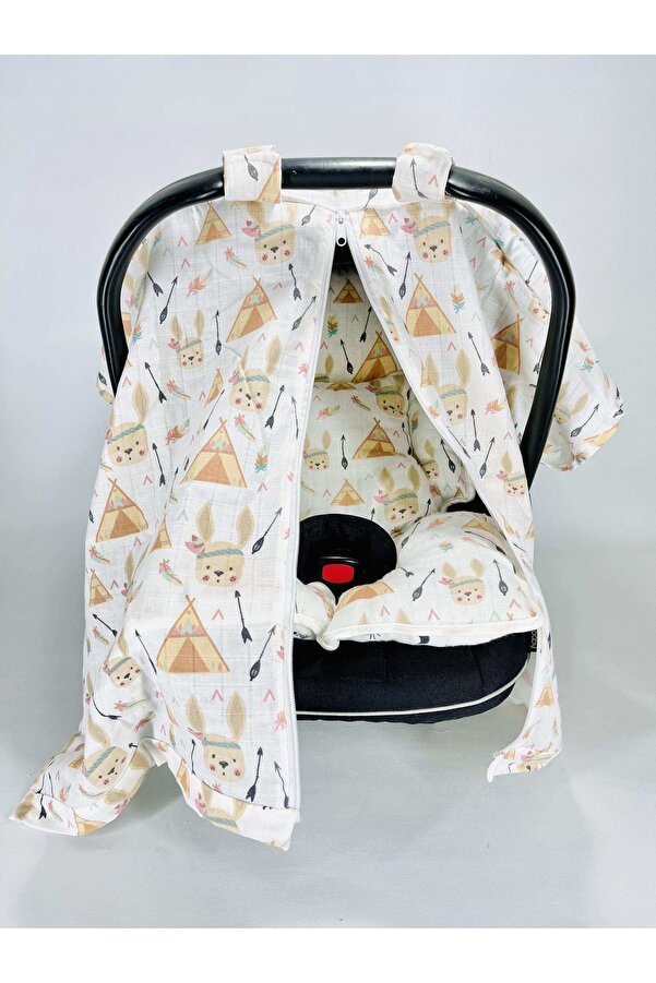 JUNİPERUS Muslin Stroller Cover and Baby Carrier Cushion- Trendyol