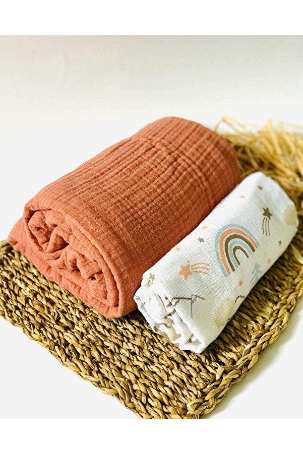 JUNİPERUS 4 Katlı Ve 2 Katlı Çok Amaçlı Müslin Bezi Örtü Battaniye