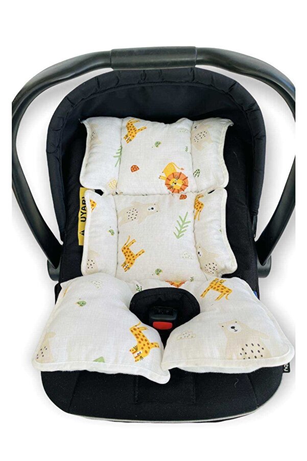 JUNİPERUS Sevimli Aslan Müslin Bezi Puset Bebek Arabası Minderi