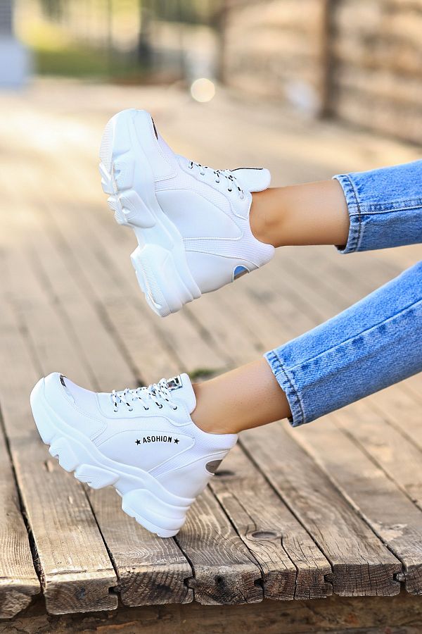 Hidden heel wedge sneakers cheap