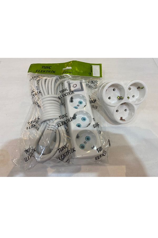 Tunç Çadır-5 Meter Switch Group Socket+golyat Set Bakir Cable 1