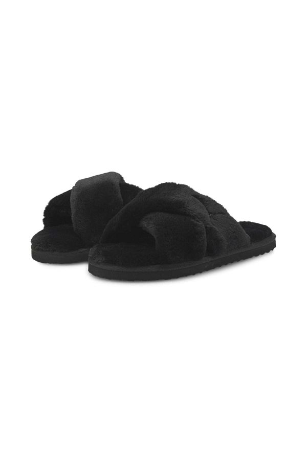 Puma Fluffy X Stripe Women s Slippers Trendyol