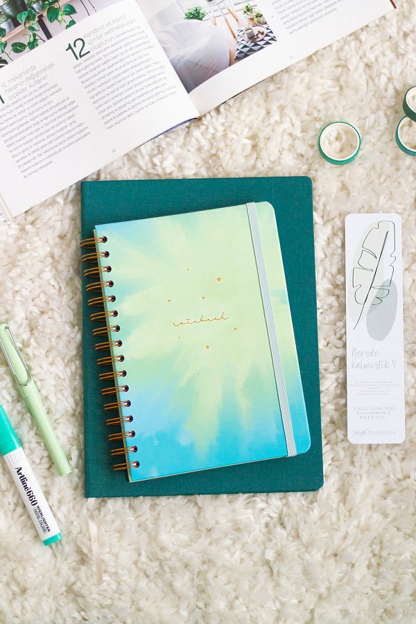 Matt Notebook-A5 15x21 Cm Spiral Elasticated Squared Undated Notebook 1