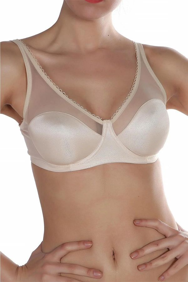 ZENCHES-Underwire Minimizer Gathering Bra - Gathering,Comfortable,Minimizing,Daily 1