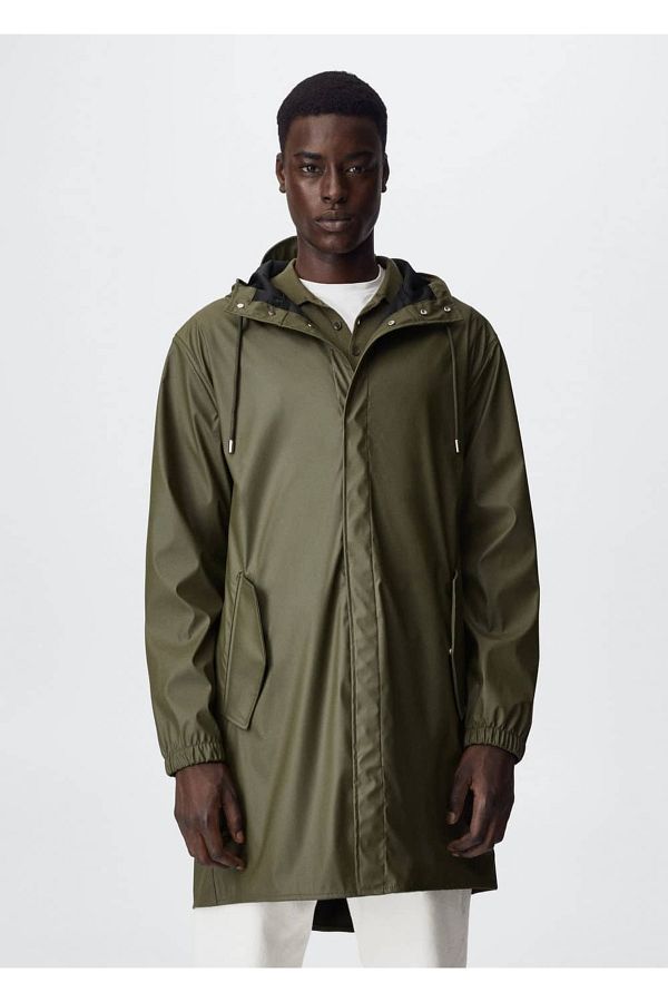 MANGO Man Hooded Waterproof Parka Trendyol