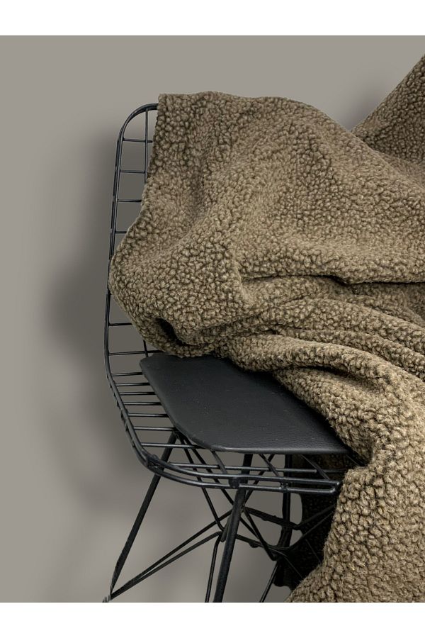 PLUSH STUDIO-Imported Snowtop, 80% Wool Plush Fabric High Quality 50x150 Cm A Quality Textile, Upholstery 1
