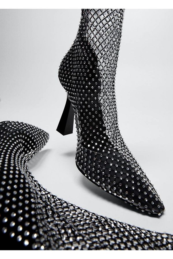 Mango silver boots deals