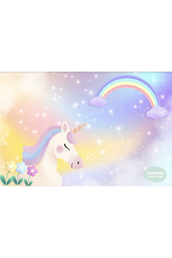 Bonimo Doğal Oyun Hamuru Unicorn Oyun Matı