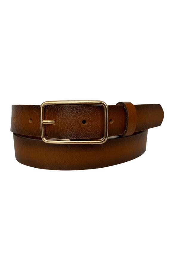 GoDeri-100% piele naturală, cu cataramă dreptunghiulară aurie, curea subțire pentru femei, 3cm=3cm-kdn-05 1