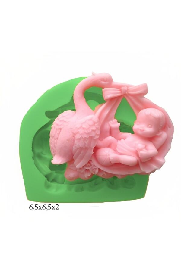 Genel Markalar Bebek Modeli Silikon Şeker Hamuru Dekor, Sabun, Saksı Ve Mum Kalıbı
