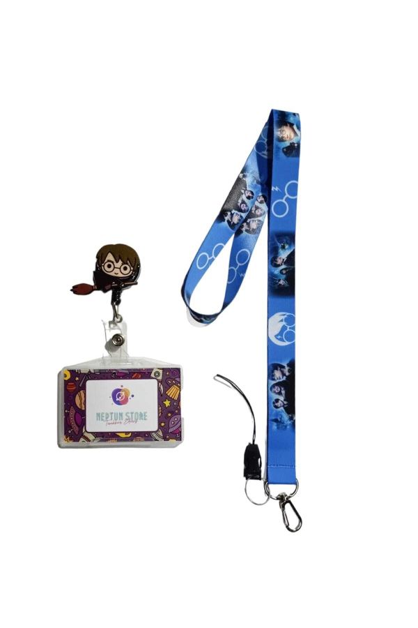 neptünstore Harry Potter Blue Set of 3 Neck and Phone Strap Lanyard Yoyo Badge  Holder Card Carrying Case - Trendyol