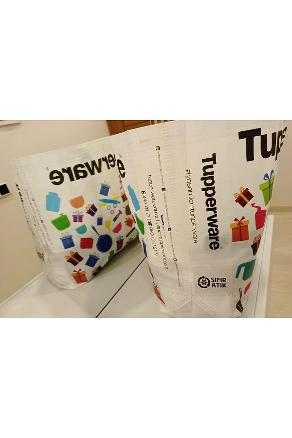Tupperware Shopping Trolley Bag White 40 x 32 Trendyol