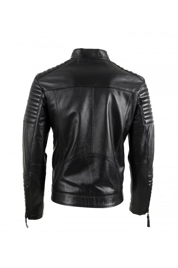 Leather arm coat deals