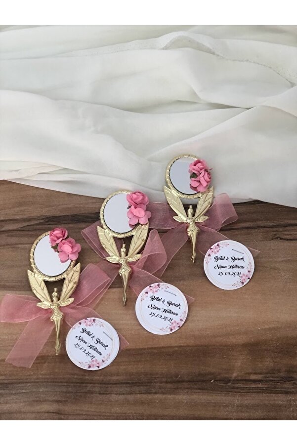 Masalsı Concept Söz,nişan,özel Gün Hatırası Melek Ayna Söz Kina Nikah Şekeri Bebek Şekeri Hediyelik Paket 25 Adet