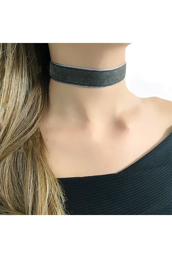 Thick velvet choker new arrivals