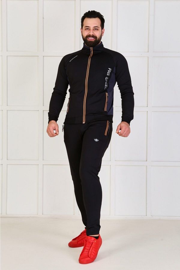 Black sweatsuit outfit deals